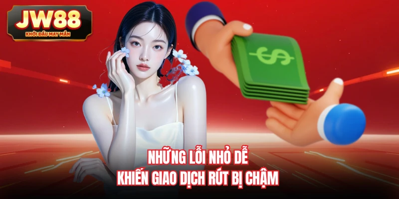 Những lỗi nhỏ dễ khiến giao dịch rút bị chậm